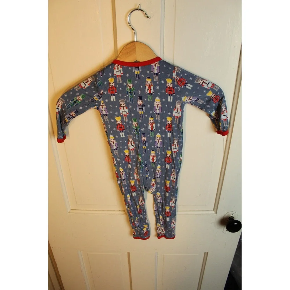 Macaron Me Nutcracker Print Pajamas‎ Sleepsuit Baby 12-18 Months Bamboo